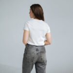 Тениска за бременни и кърмачки в бяло , скрити ципове - Image 4