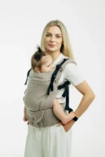 LennyUpGrade PRO ергономична раница за носене на бебе ,регулируема 0-36м. , Lenny Lamb Almond - Image 6