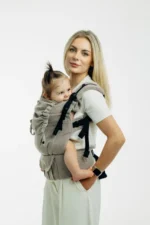 LennyUpGrade PRO ергономична раница за носене на бебе ,регулируема 0-36м. , Lenny Lamb Almond - Image 2