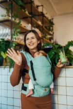 LennyLamb Lenny Light  компактна регулируема слингова раница от тъкан слингов Agave