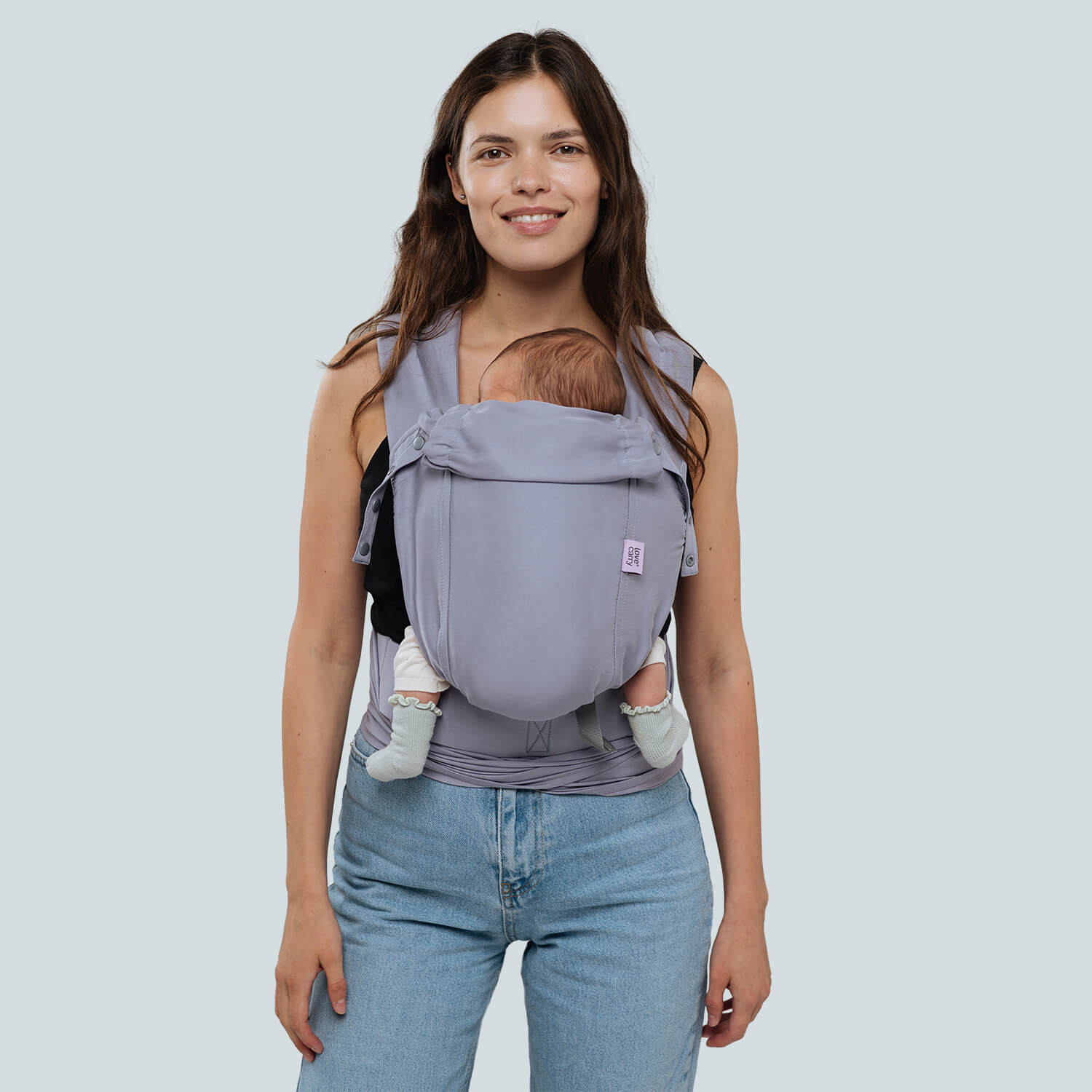 469 LoveTie хибридна раница за бебета 1м.+, Love and Carry от 3,5 до 15кг Лавандула - Image 1