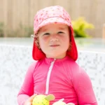 Бебешка шапка с 50+ UV защита Splash About Англия , легионерска шапка размер 1-3г. Ягоди - Image 7