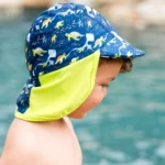 Бебешка шапка с 50+ UV защита Splash About Англия , легионерска шапка размер 1-3г.  Морски Костенурки - Image 4