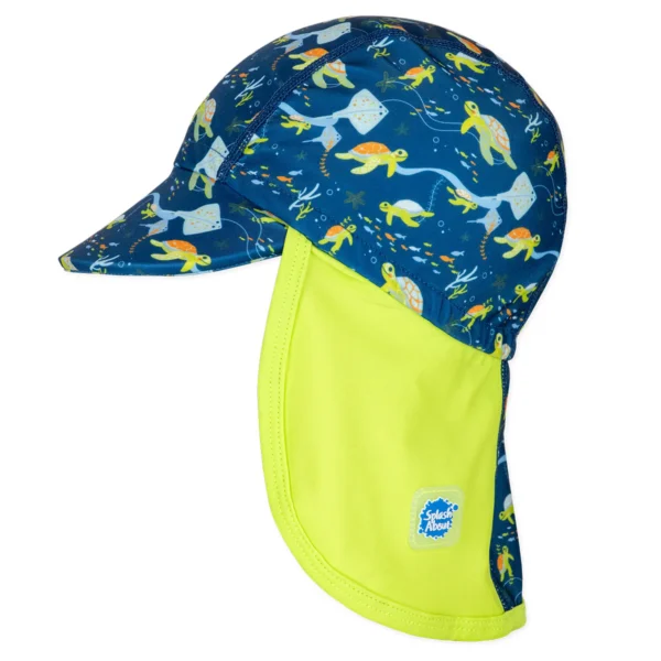 Бебешка шапка с 50+ UV защита Splash About Англия , легионерска шапка размер 1-3г.  Морски Костенурки