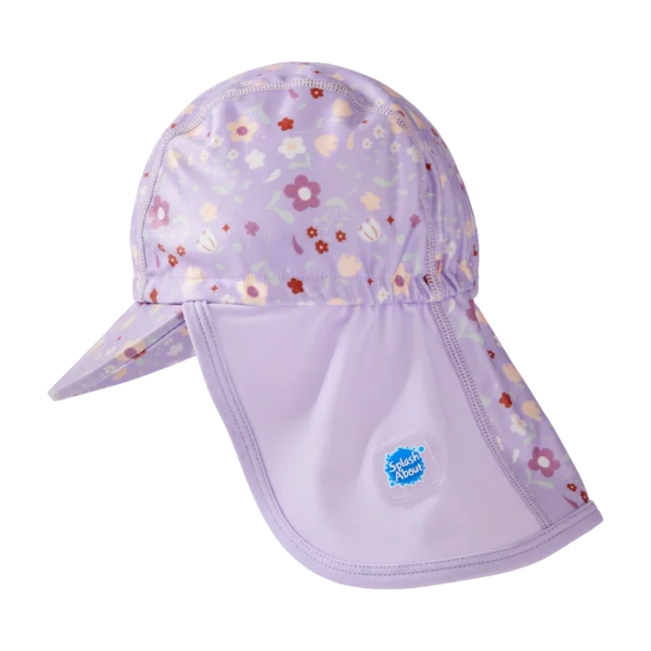 Бебешка шапка с 50+ UV защита Splash About Англия , легионерска шапка размер  Люляк