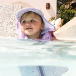 Бебешка шапка с 50+ UV защита Splash About Англия , легионерска шапка размер  Люляк - Image 5