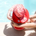 Бебешка шапка с 50+ UV защита Splash About Англия , легионерска шапка размер 1-3г. Ягоди - Image 4