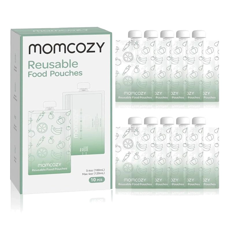 komplekt-torbichki-za-hrana-momcozy-za-mnogokratna-upotreba-10-br Резервни паучове Momcozy 10бр. - 150ml - Image 1