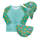 Плажен сет 3 части блуза, шапка и памперс бански Bambino Mio с UPF 40+ Cool Cats - Image 2