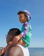 Плажен сет 3 части блуза  и  2 памперсa бански Bambino Mio с UPF 40+  6-12m Ocean - Image 6