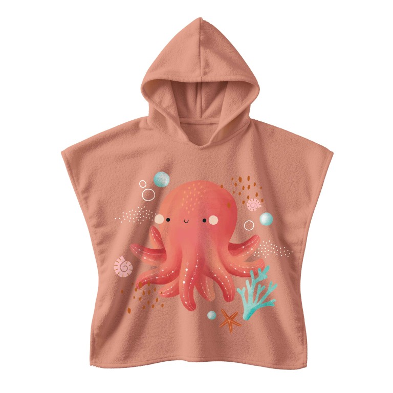kids-bath-poncho-slurpy-the-octopus детска хавлия пончо